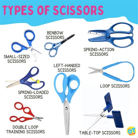 types of scissors with pictures.